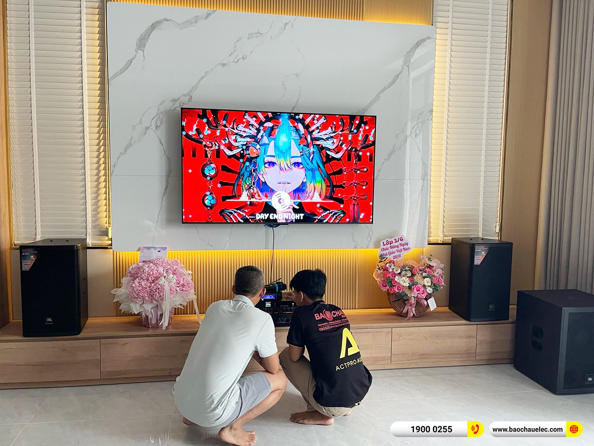 Lắp đặt d&agrave;n karaoke JBL hơn 70tr cho anh Vinh tại Vũng T&agrave;u 