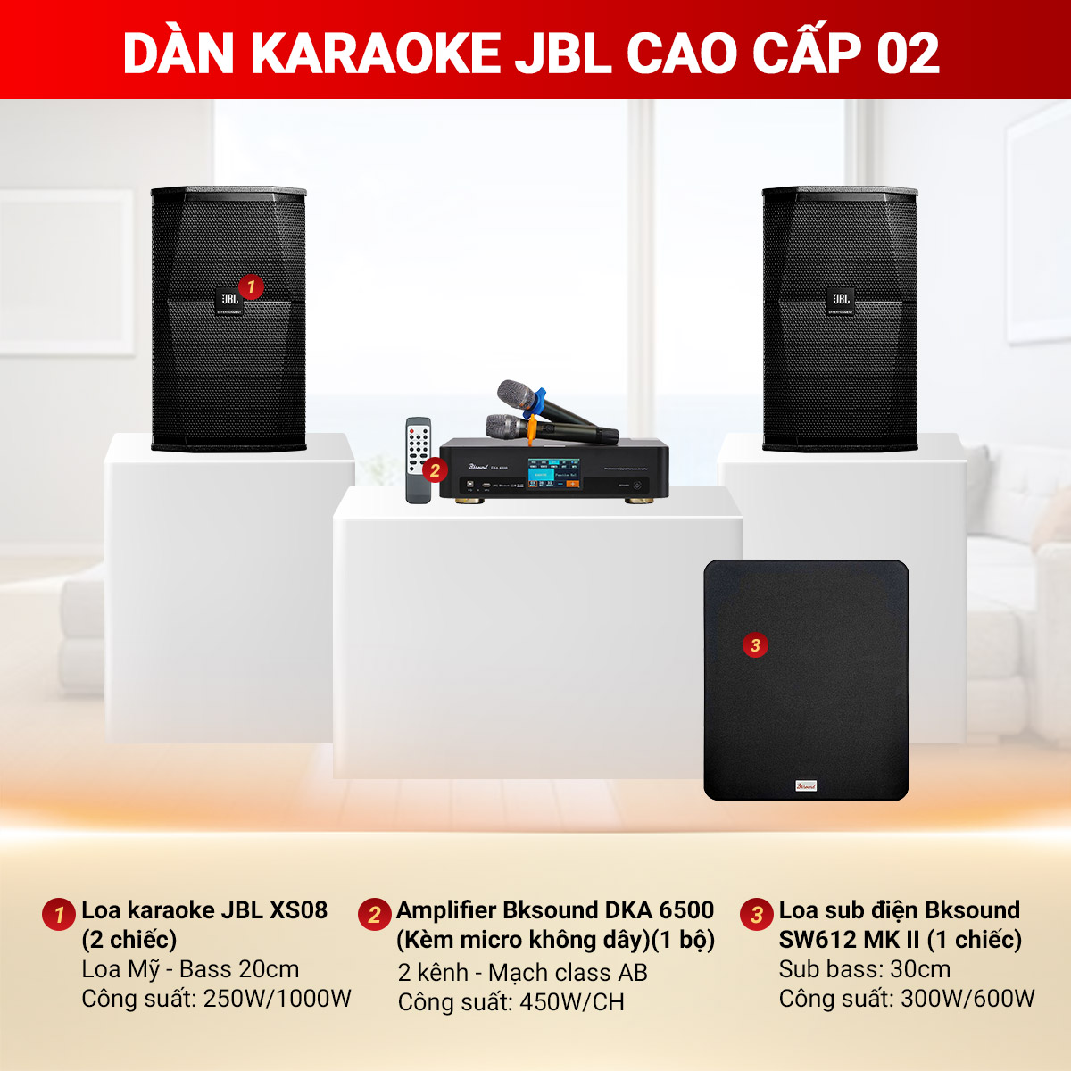 D&agrave;n karaoke JBL cao cấp 02