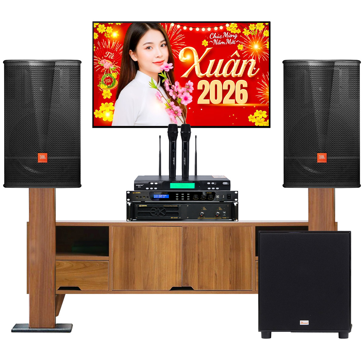 D&agrave;n karaoke JBL cao cấp 60