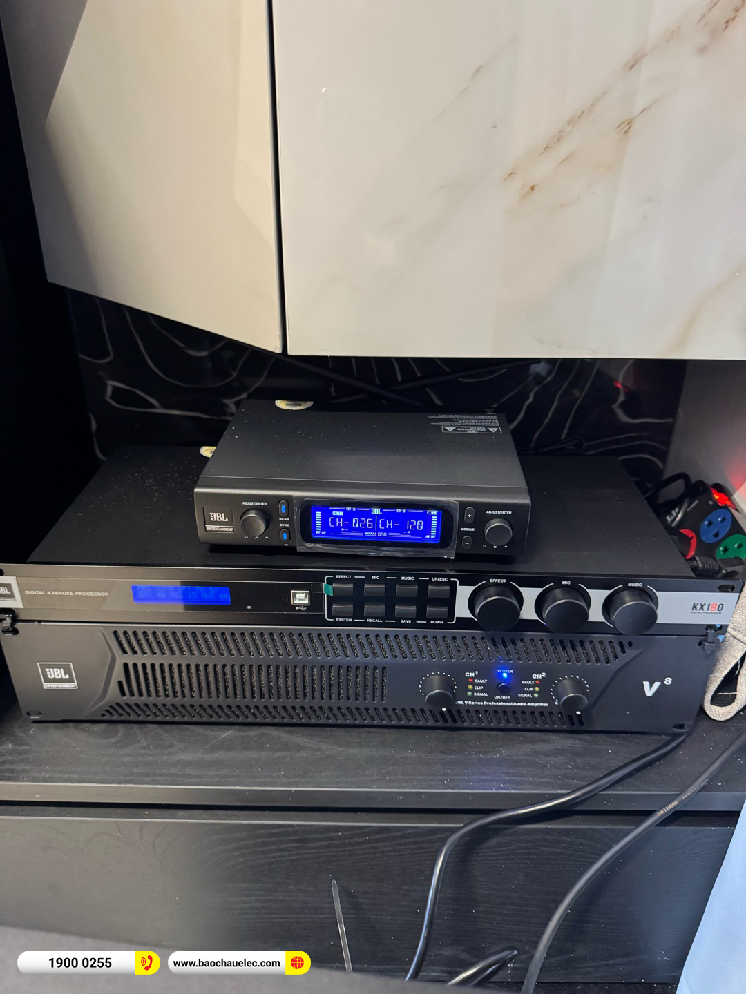 Lắp đặt d&agrave;n karaoke JBL hơn 80tr cho chị Giang tại H&agrave; Nội 