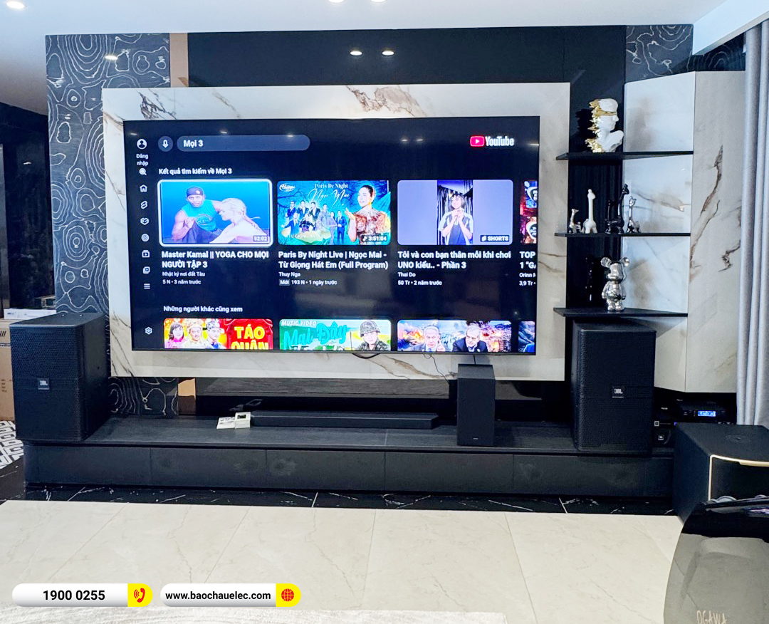 Lắp đặt d&agrave;n karaoke JBL hơn 80tr cho chị Giang tại H&agrave; Nội 