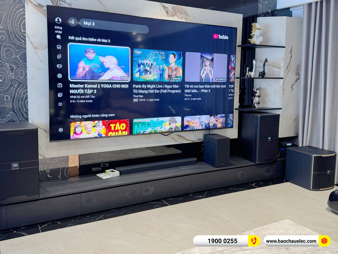 Lắp đặt d&agrave;n karaoke JBL hơn 80tr cho chị Giang tại H&agrave; Nội 