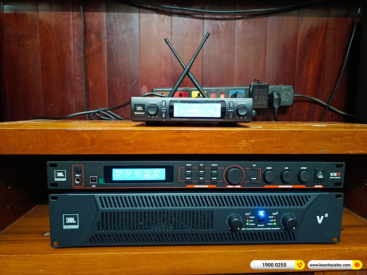 Lắp đặt d&agrave;n karaoke JBL hơn 70tr cho ch&uacute; Minh tại H&agrave; Nội 