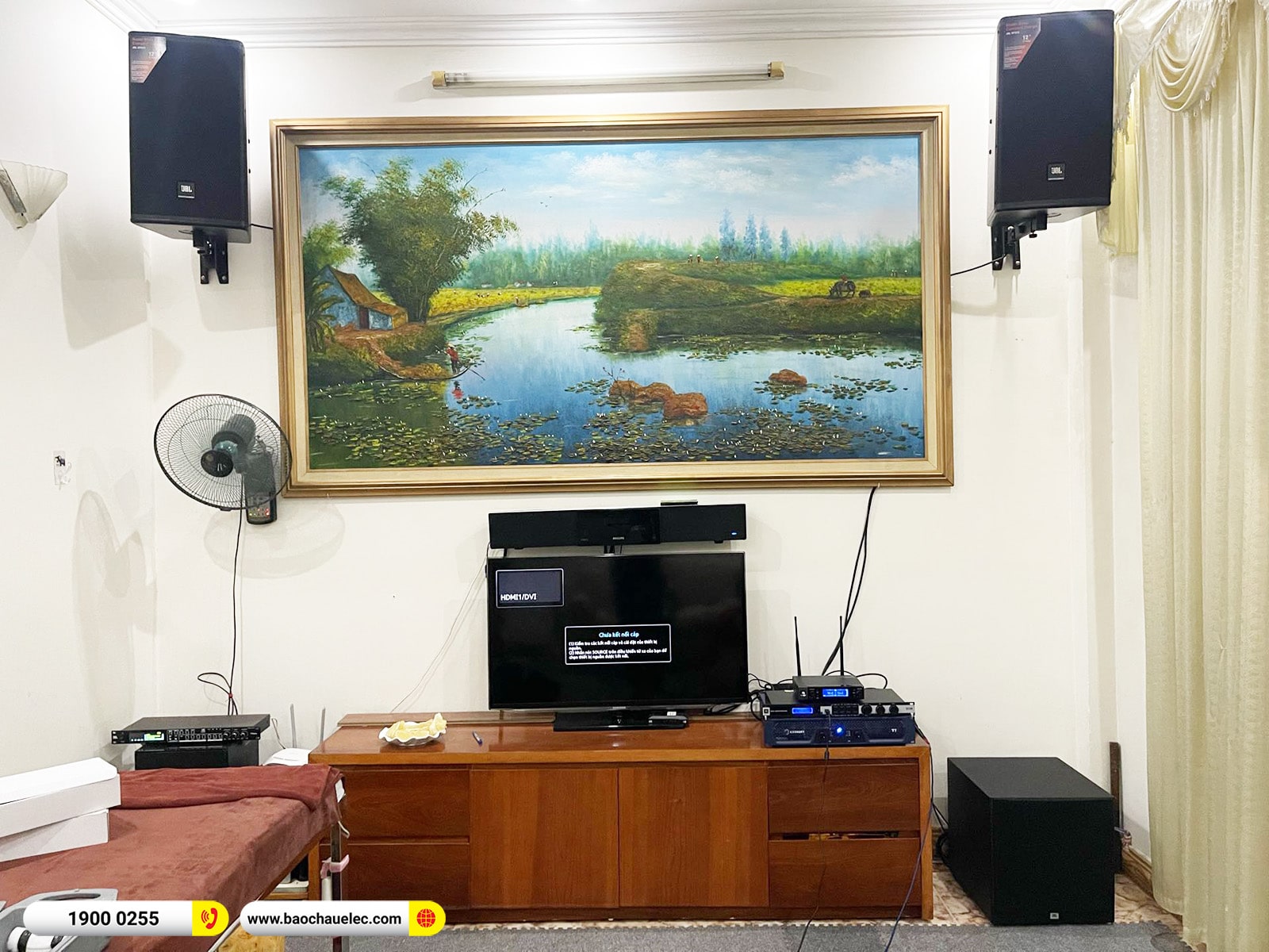 Lắp đặt dàn karaoke JBL hơn 66tr cho cô Quý tại Hà Nội
