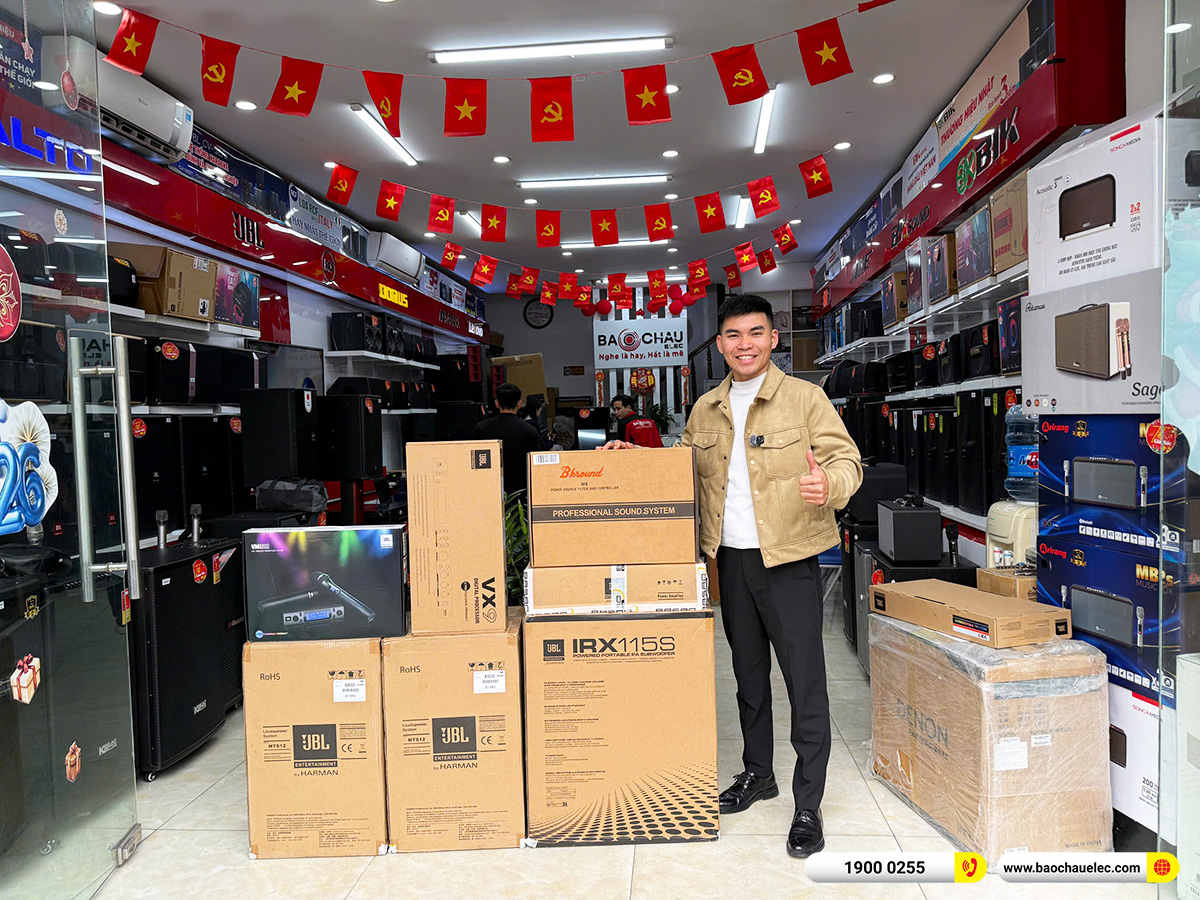 Lắp đặt dàn karaoke JBL hơn 79tr cho cô Tiến tại Hưng Yên