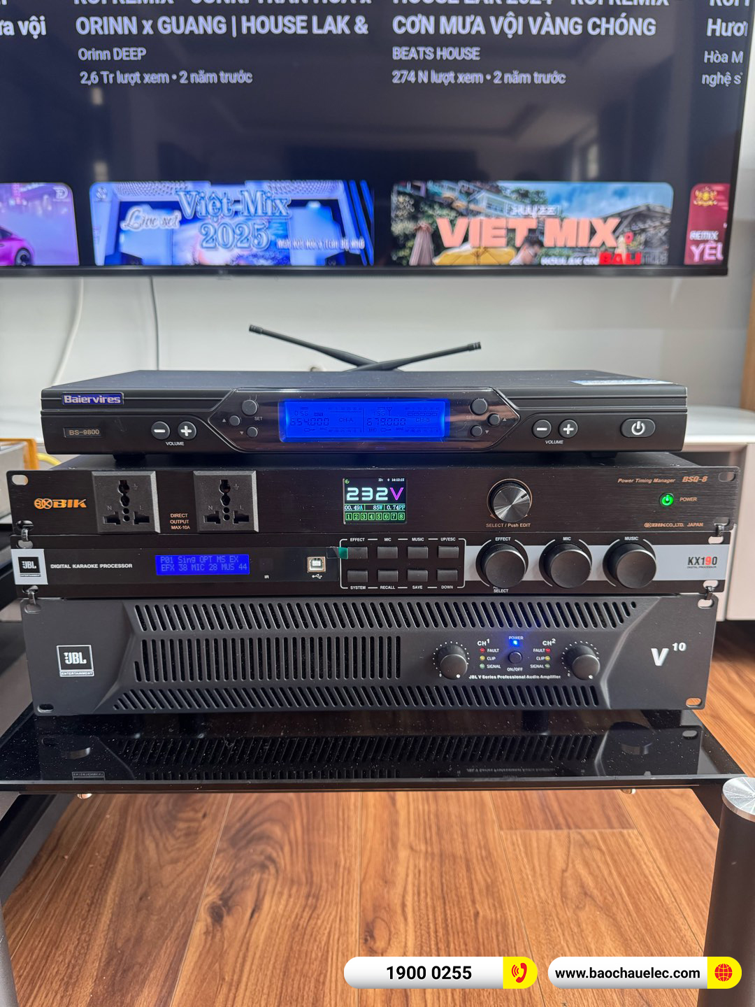 Lắp đặt d&agrave;n karaoke JBL hơn 90tr cho ch&uacute; Ngữ tại H&agrave; Nội 