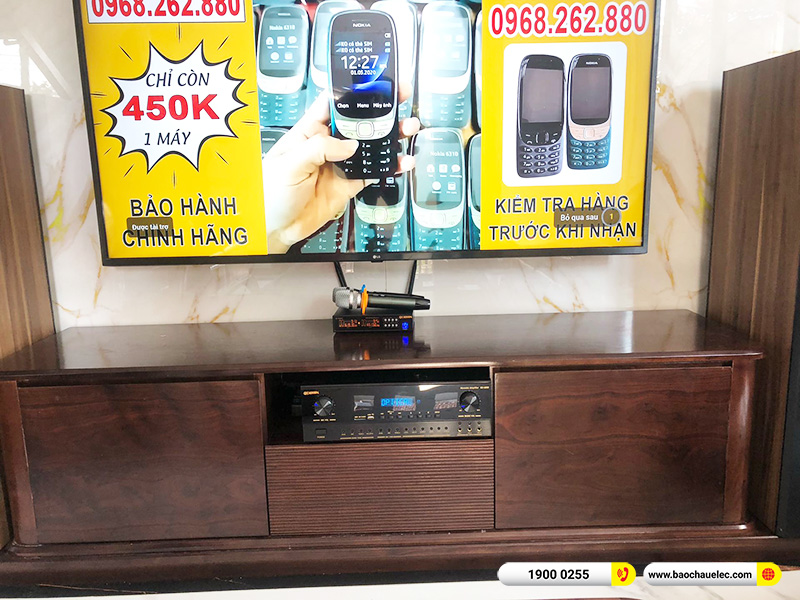 Lắp đặt phòng karaoke, nghe nhạc hơn 21tr cho anh Hoàn tại Hà Nội (Paramax D88 Limited, BJ-A88, BJ-U100)