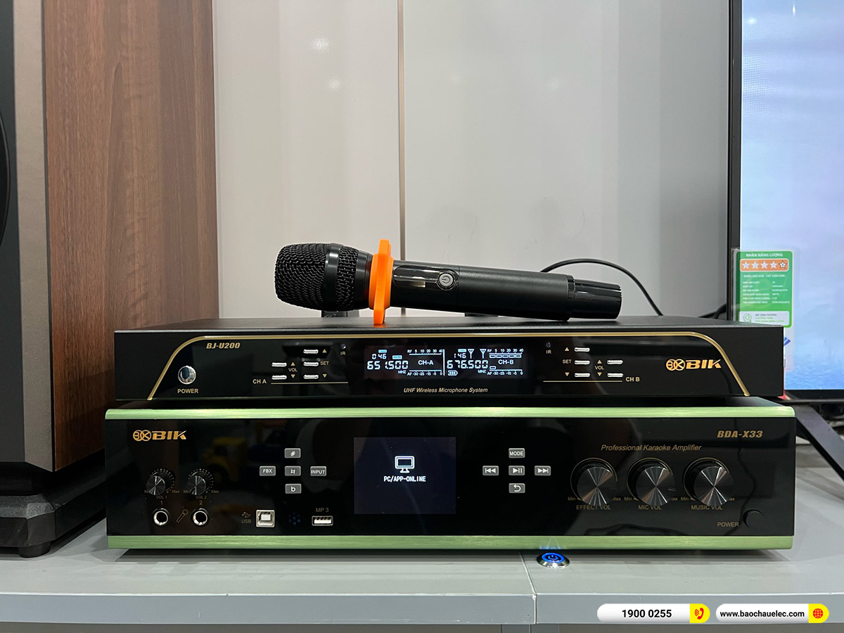 Lắp đặt dàn karaoke, nghe nhạc BIK hơn 30tr cho anh Lộ tại Hà Nội