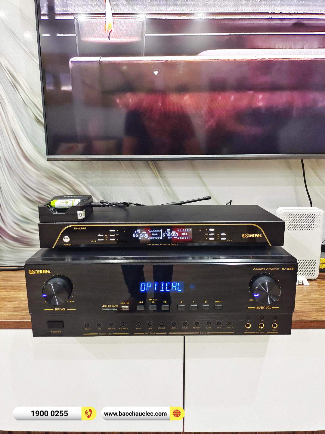 Lắp đặt dàn karaoke, nghe nhạc BIK hơn 25tr cho anh Thắng tại Hà Nội