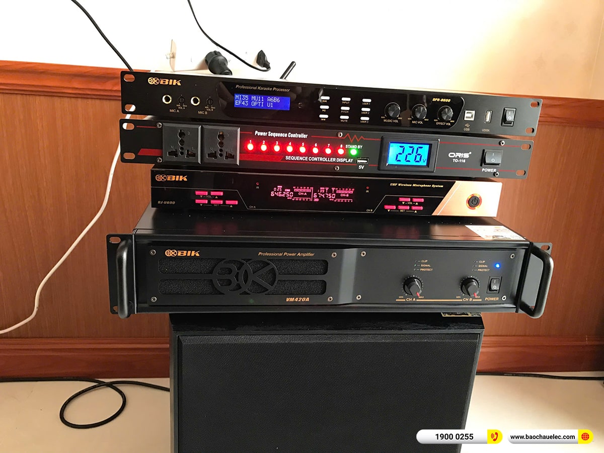 Lắp đặt dàn karaoke, nghe nhạc BIK gần 54tr cho anh Thanh tại Cần Thơ