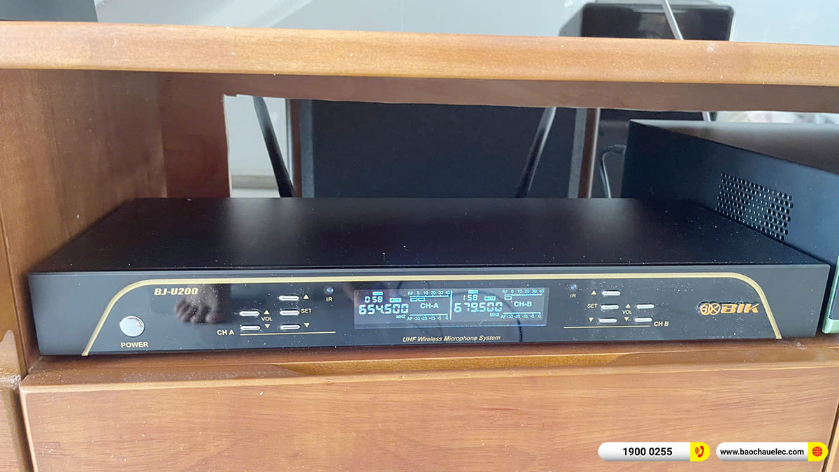 Lắp đặt d&agrave;n karaoke, nghe nhạc BIK hơn 30tr cho c&ocirc; Phụng tại Cần Thơ 