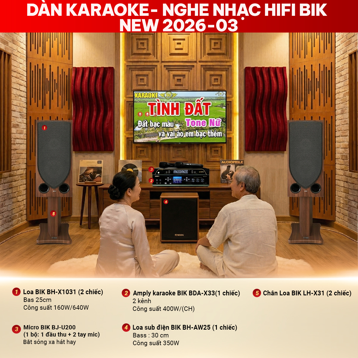 D&agrave;n karaoke-Nghe Nhạc Hifi BIK New 2026-03