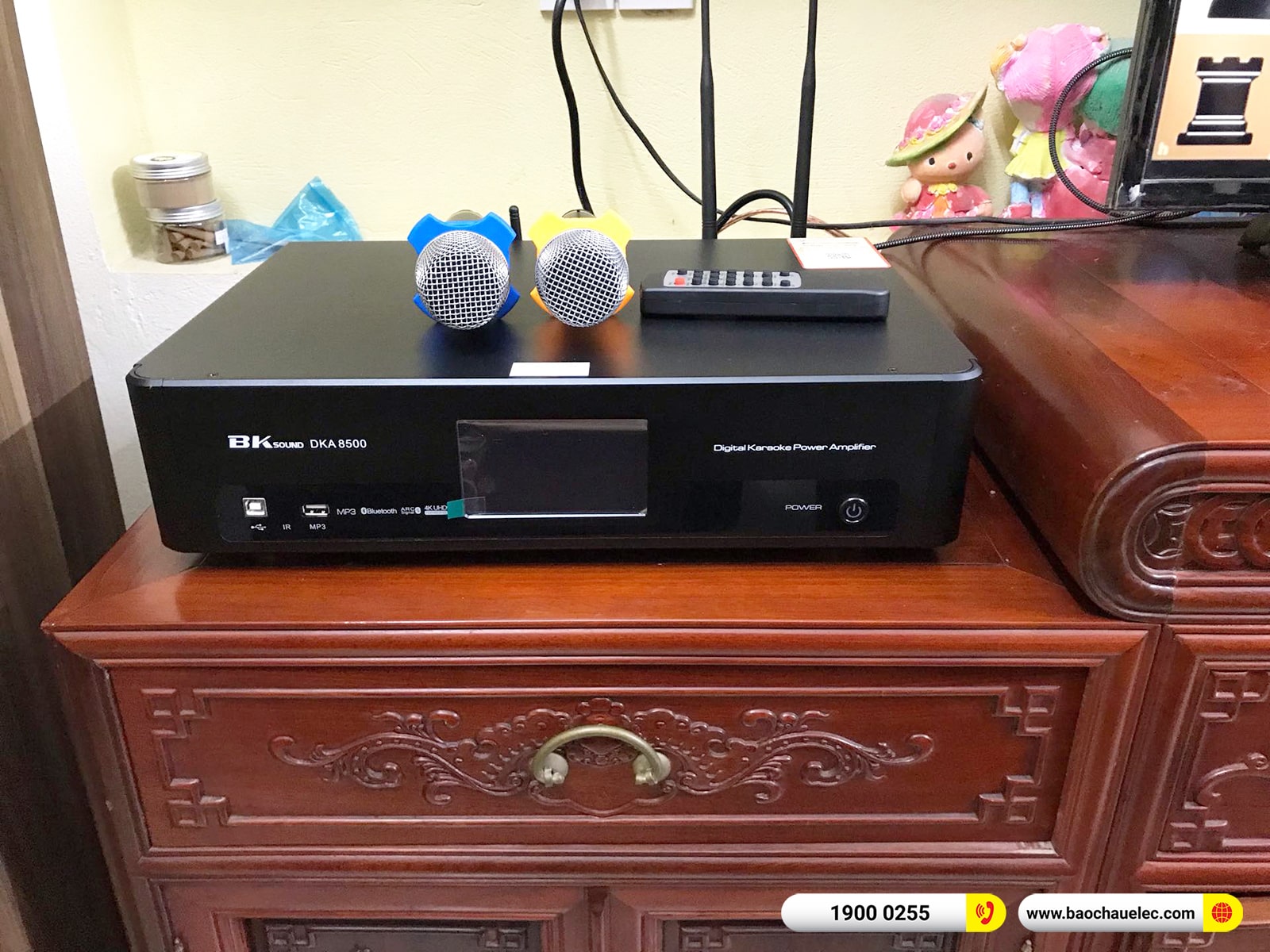 Lắp đặt dàn karaoke, nghe nhạc Paramax hơn 22tr cho anh Bình tại Ninh Bình (Paramax Euro 803 Limited, DKA 8500)