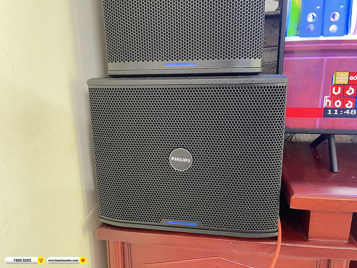 Lắp đặt d&agrave;n karaoke Philips gần 50tr cho chị Ngọc tại H&agrave; Nội 