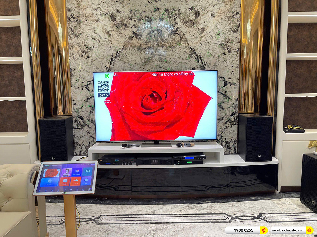 Lắp đặt d&agrave;n karaoke RCF hơn 200tr cho anh Ca tai Cần Thơ 