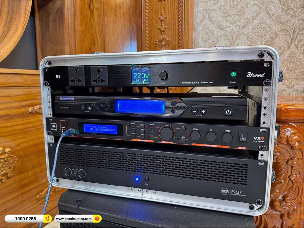 Lắp đặt d&agrave;n karaoke RCF hơn 150tr cho anh Cảnh tại Bắc Ninh 