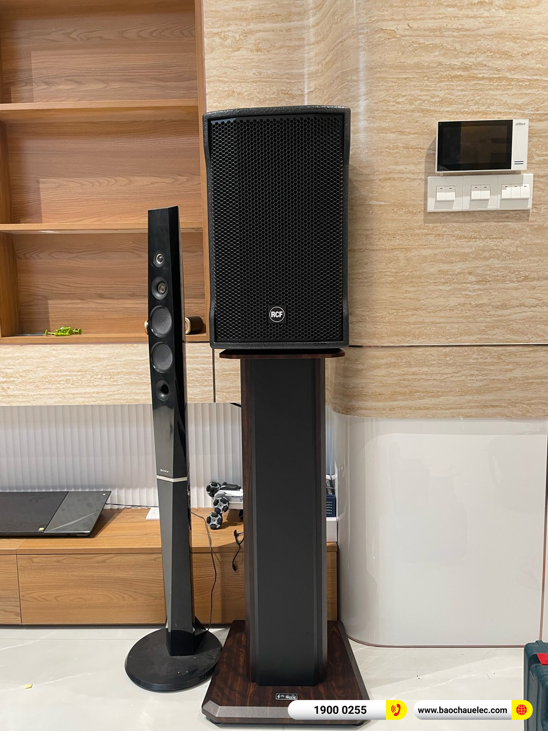 Lắp đặt d&agrave;n karaoke RCF hơn 130tr cho anh Chương tại H&agrave; Nội 