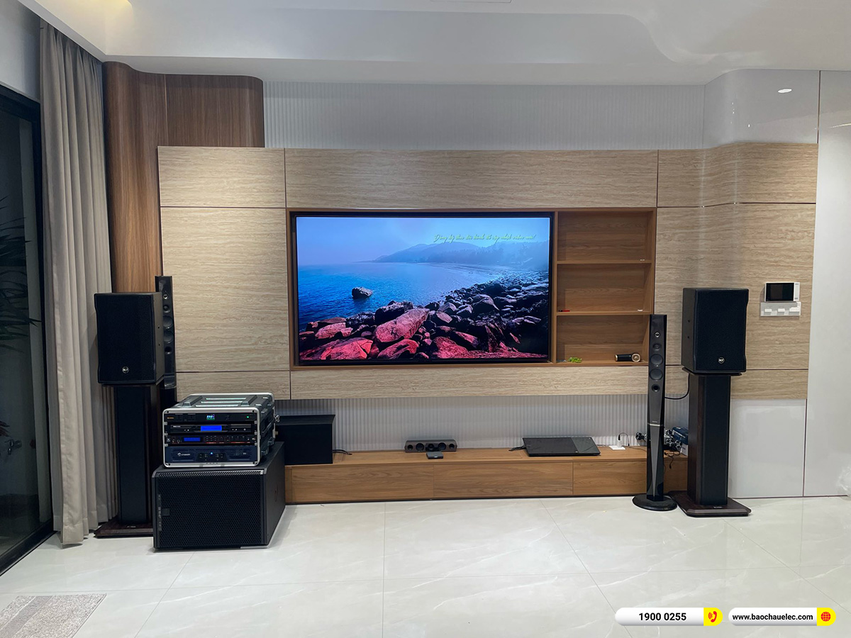 Lắp đặt d&agrave;n karaoke RCF hơn 130tr cho anh Chương tại H&agrave; Nội 