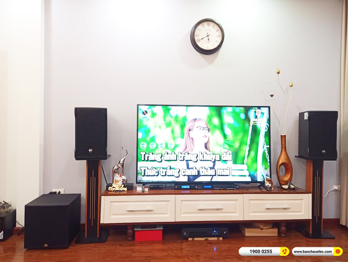 Lắp đặt dàn karaoke RCF hơn 71tr cho anh Dũng tại Hà Nội (RCF EMAX 3110 MK2, JBL V6, JBl VX8, A120P, VM300)