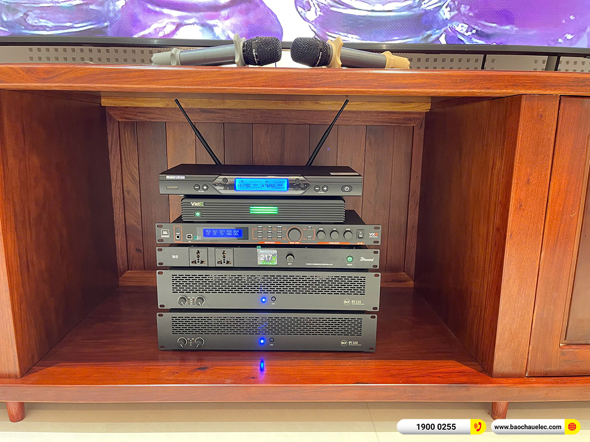 Lắp đặt d&agrave;n karaoke RCF hơn 200tr cho anh Duy tại H&agrave; Nội 