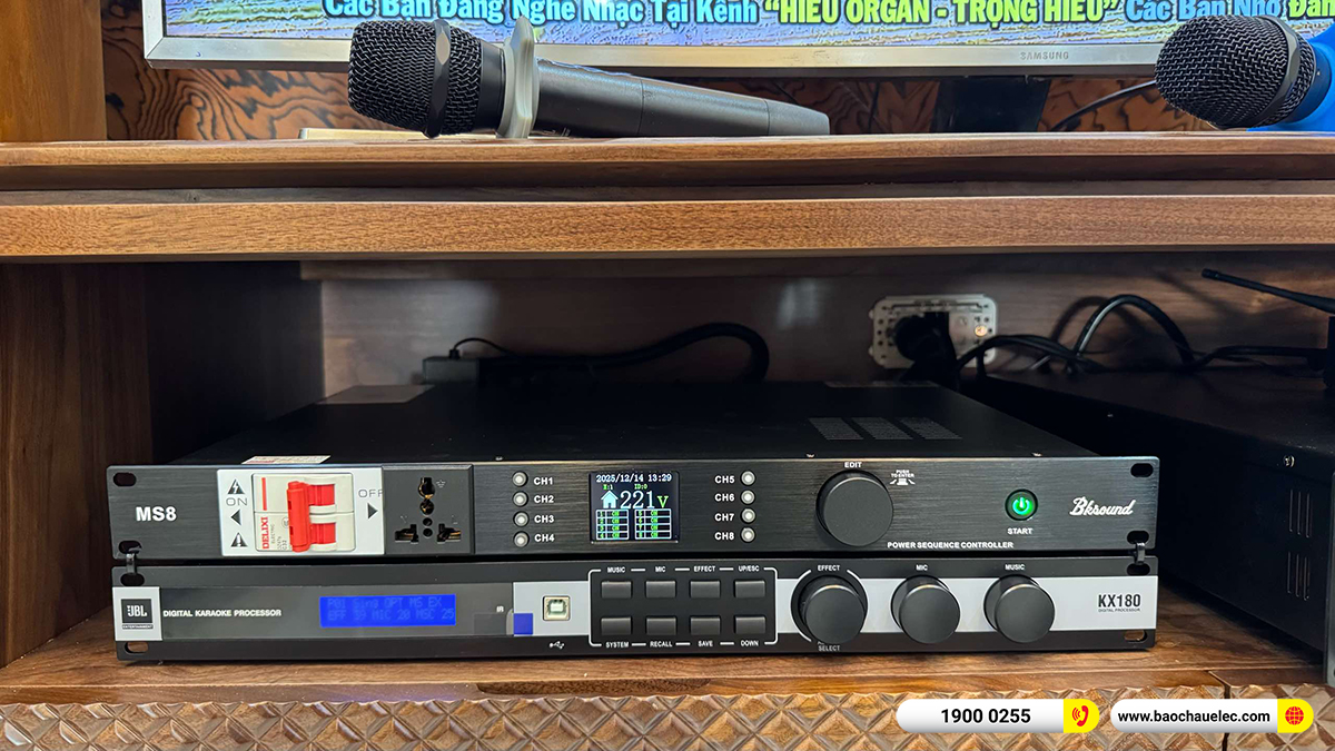 Lắp đặt d&agrave;n karaoke RCF hơn 120tr cho anh Ho&agrave;n tại H&agrave; Nam 