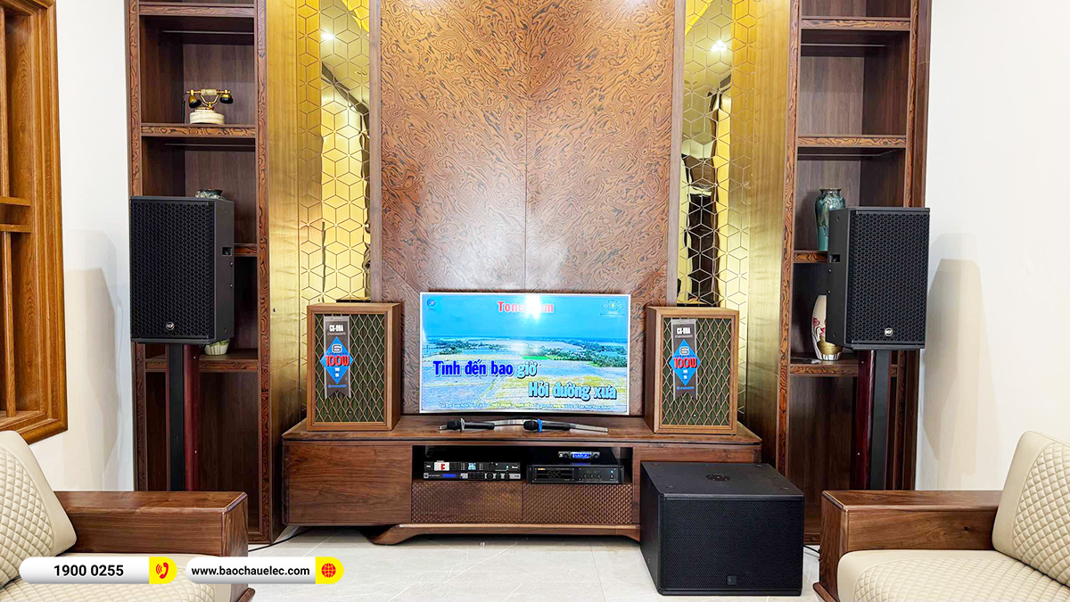 Lắp đặt d&agrave;n karaoke RCF hơn 120tr cho anh Ho&agrave;n tại H&agrave; Nam 