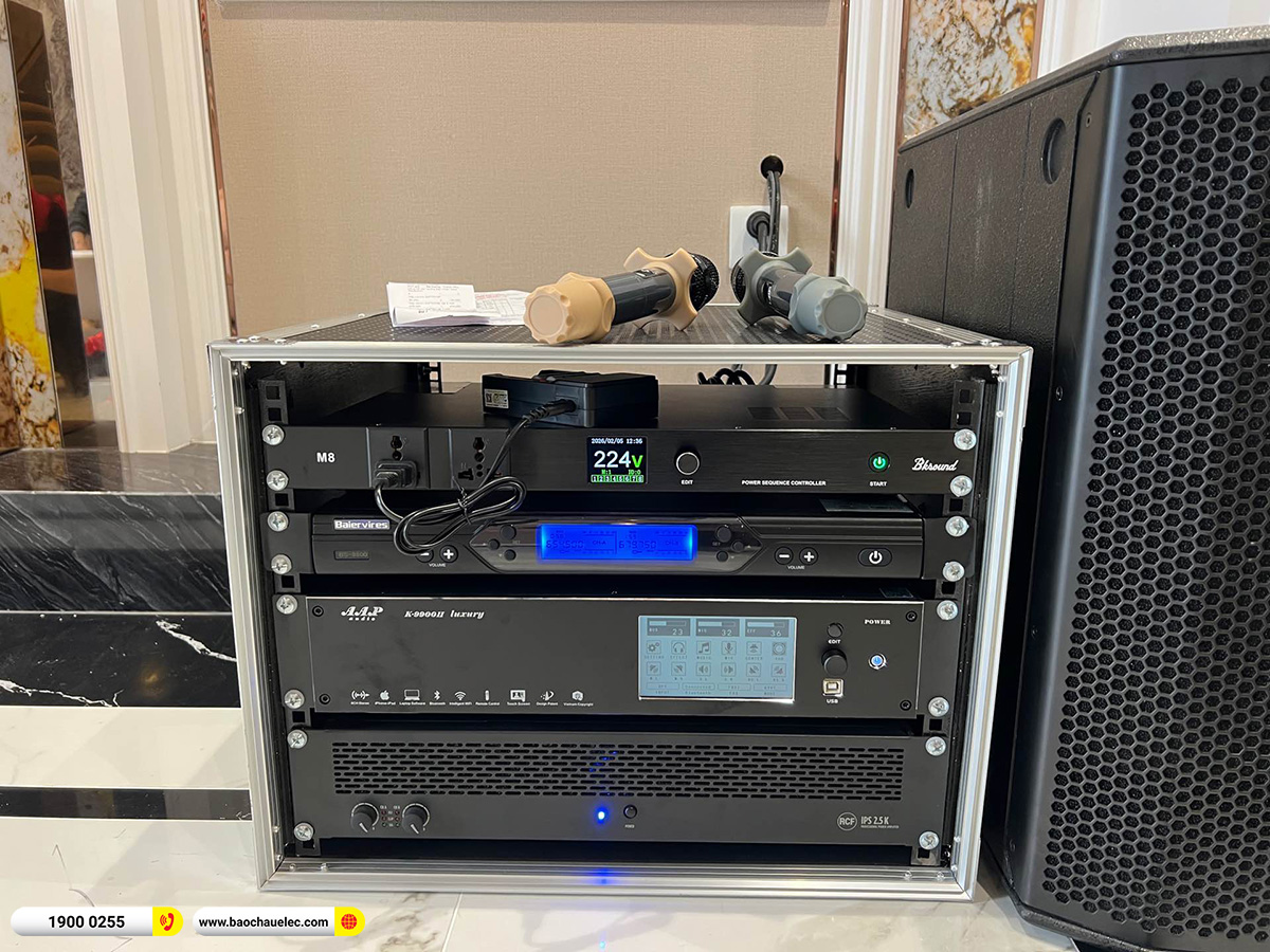 Lắp đặt dàn karaoke RCF hơn 130tr cho anh Long tại Hà Nội