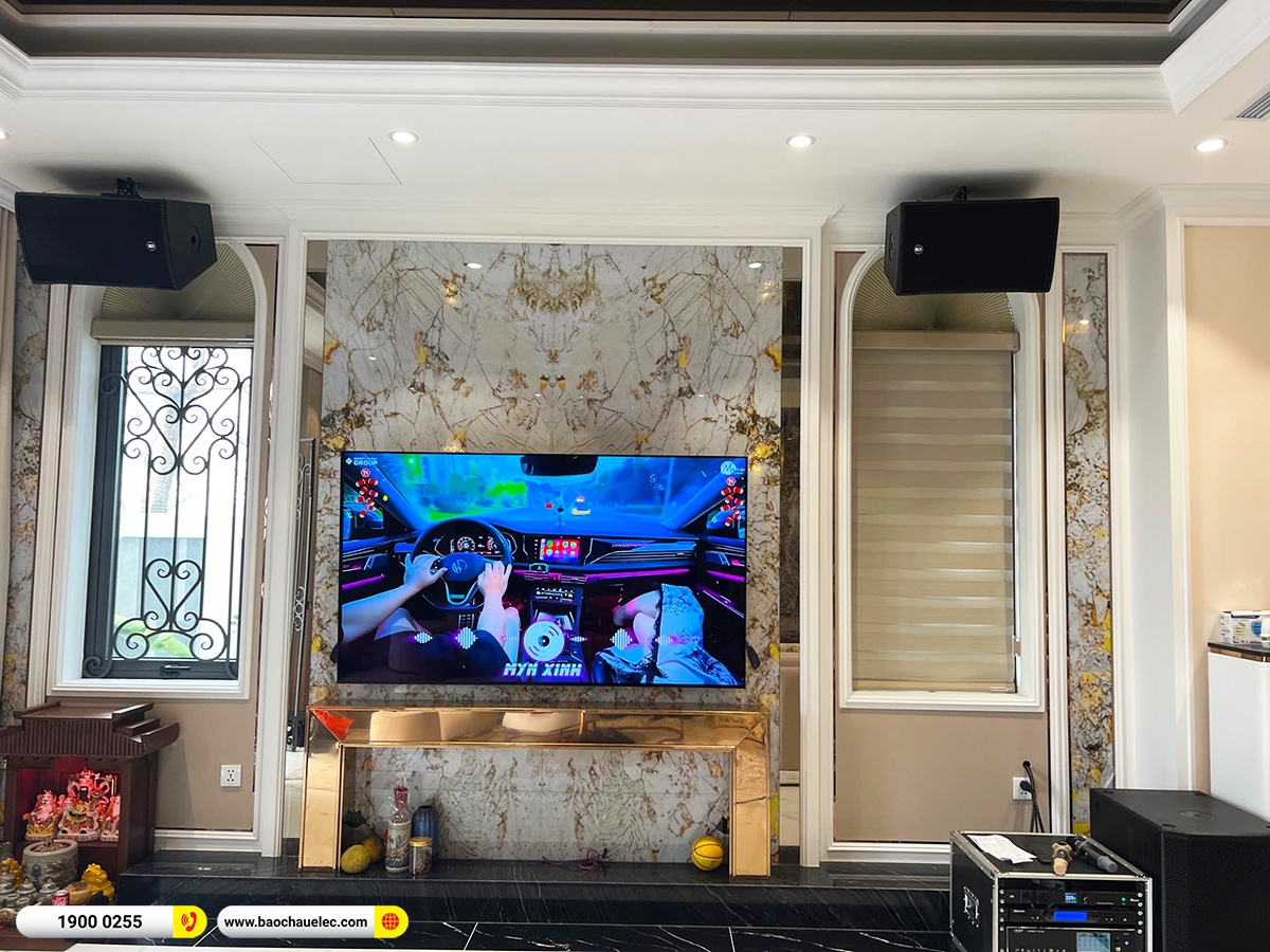 Lắp đặt dàn karaoke RCF hơn 130tr cho anh Long tại Hà Nội