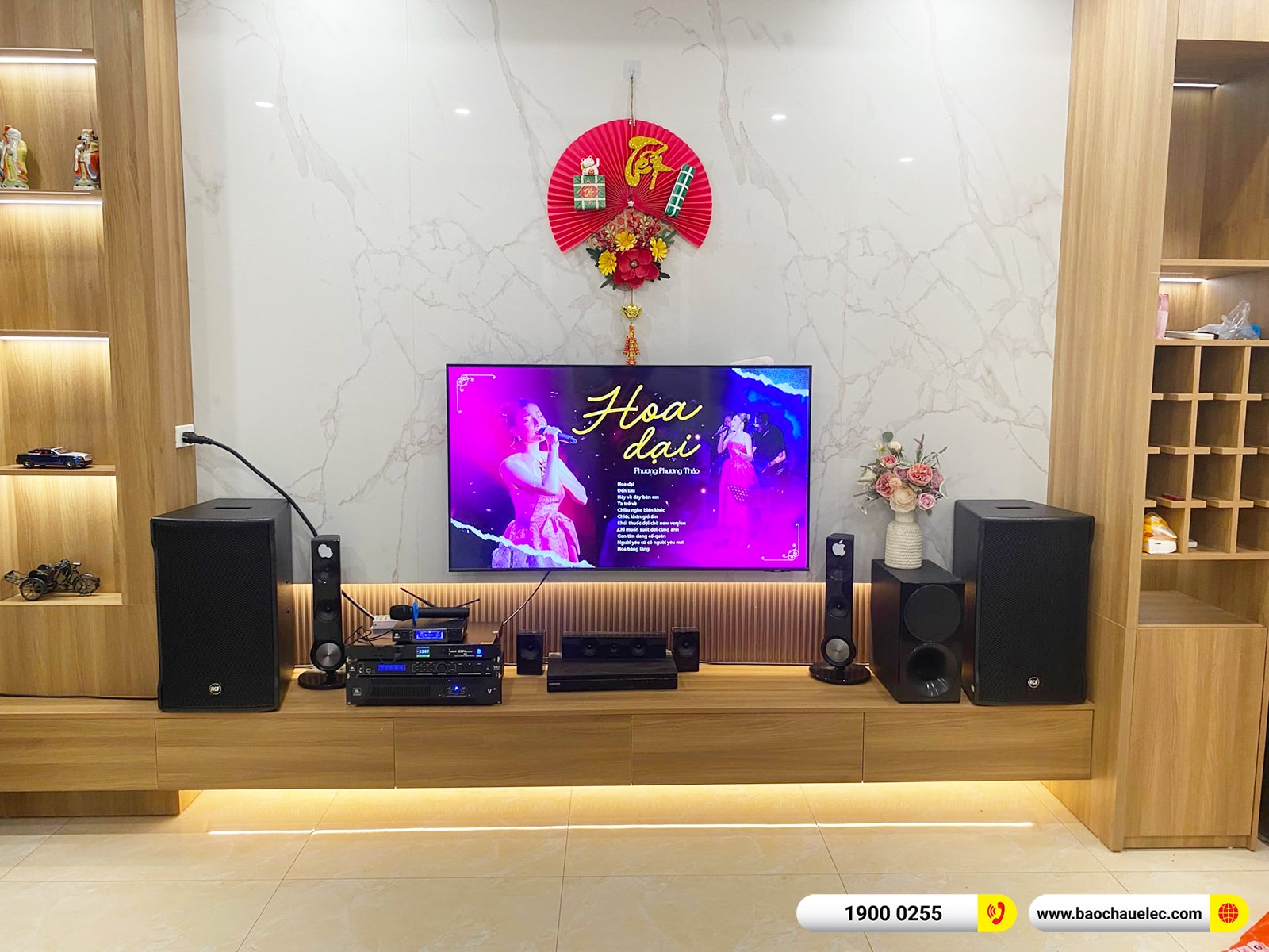 Lắp đặt dàn karaoke RCF khoảng 113tr cho anh Mạnh tại Hà Nội (RCF CMAX 4112, JBL V10, JBL VX8, TS12S, VM300, M8) 