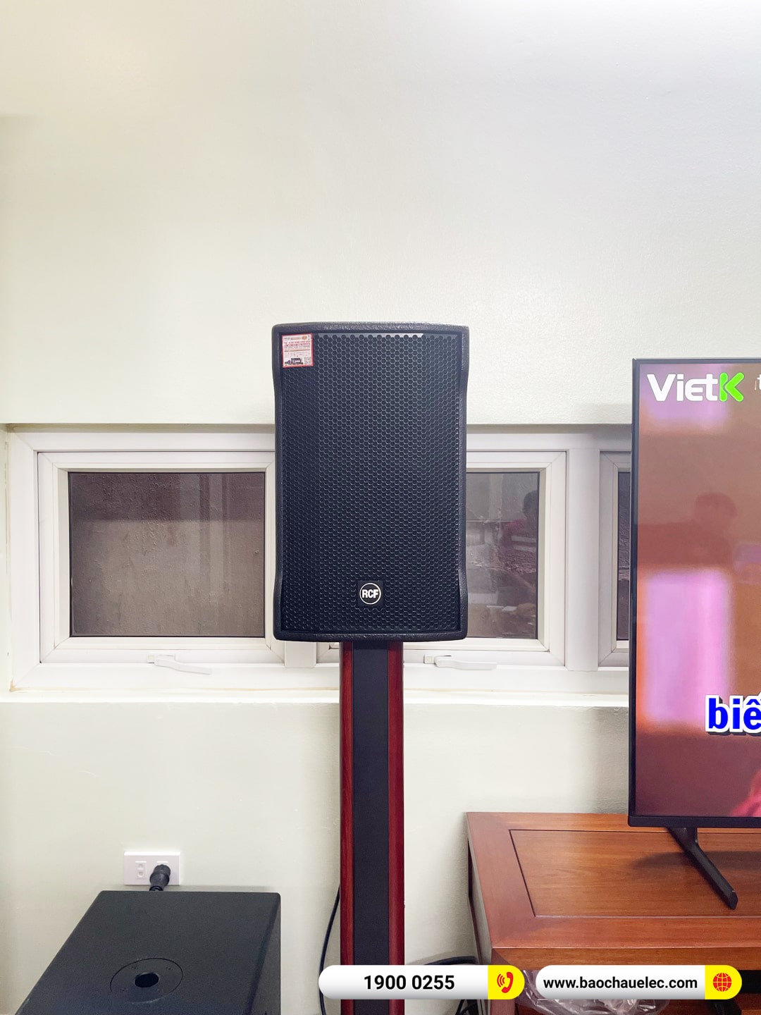 Lắp đặt dàn karaoke RCF hơn 141tr cho anh Nam tại Hà Nội (RCF CMAX 4110, JBL V6, K9900II Luxury, 702AS II, WB-5000S,…)