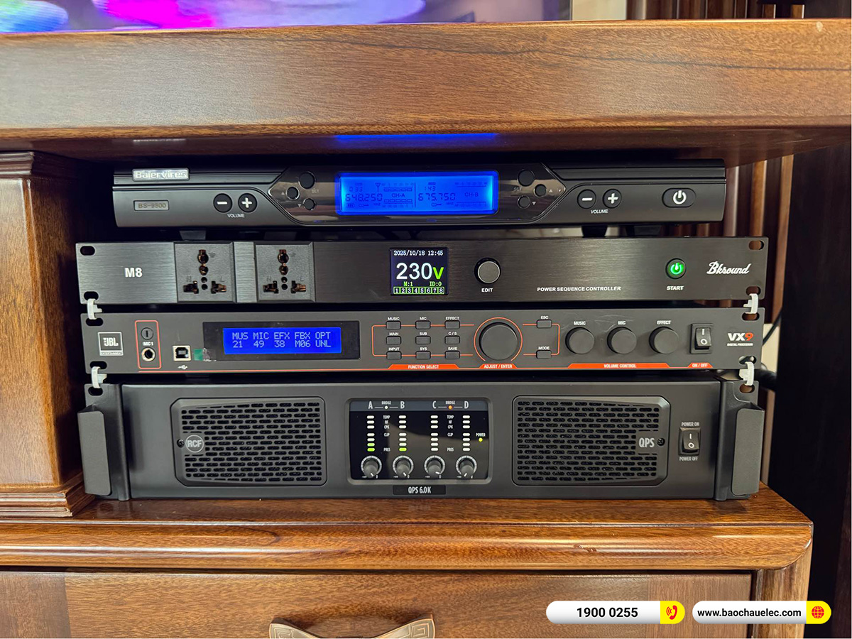 Lắp đặt dàn karaoke RCF hơn 172tr cho anh Sinh tại Hà Nội 