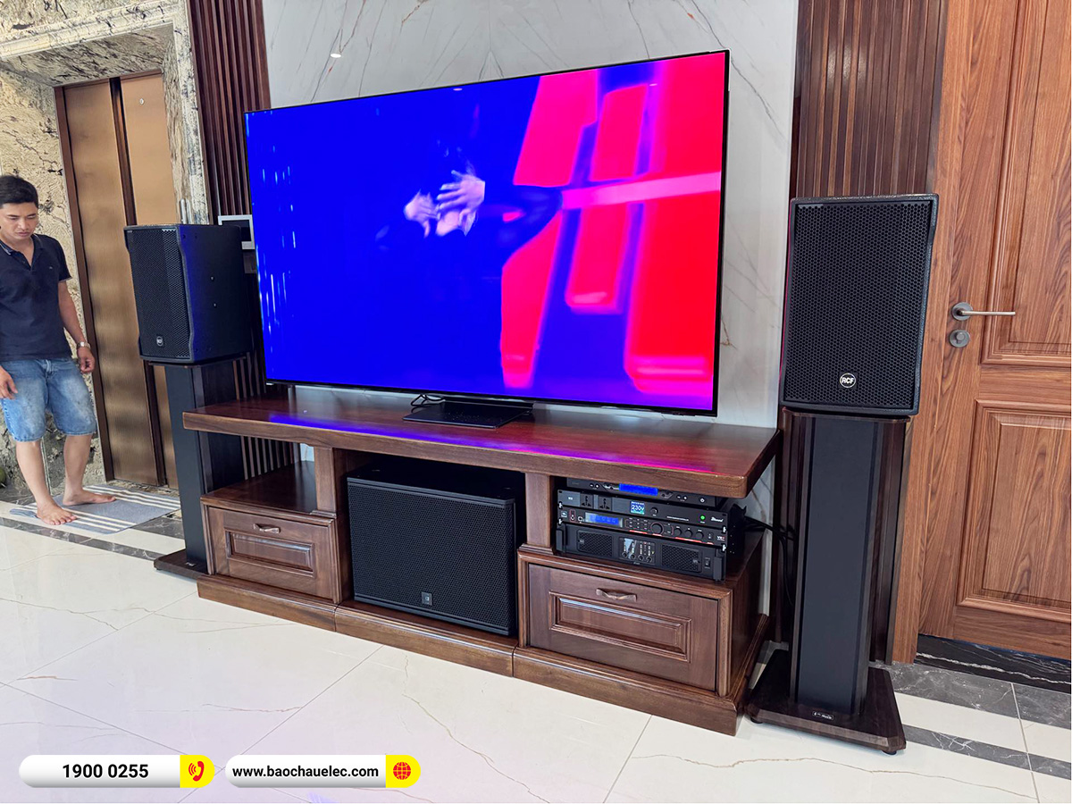 Lắp đặt dàn karaoke RCF hơn 172tr cho anh Sinh tại Hà Nội 