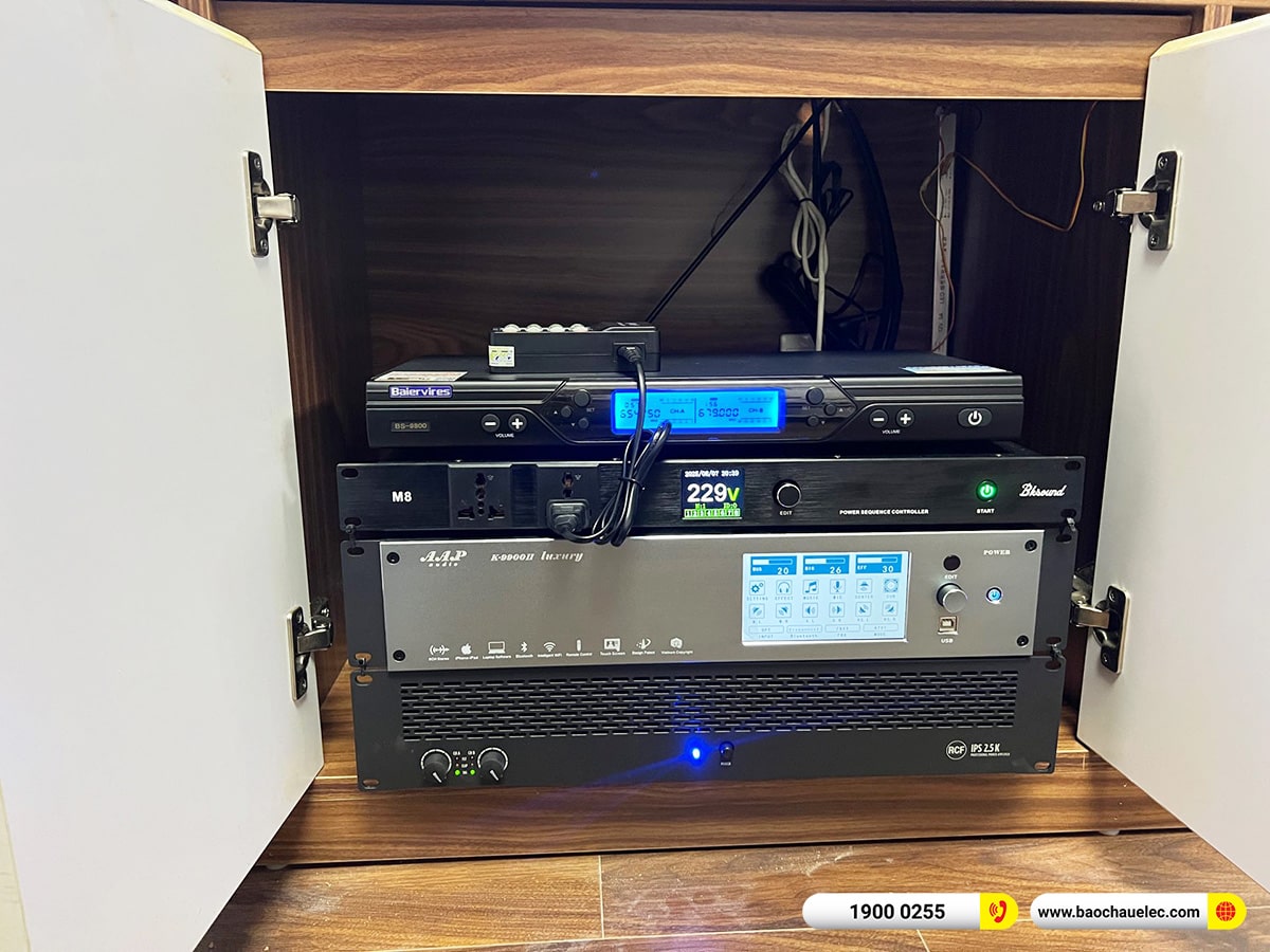 Lắp đặt dàn karaoke RCF hơn 119tr cho anh Thắng tại Hà Nội
