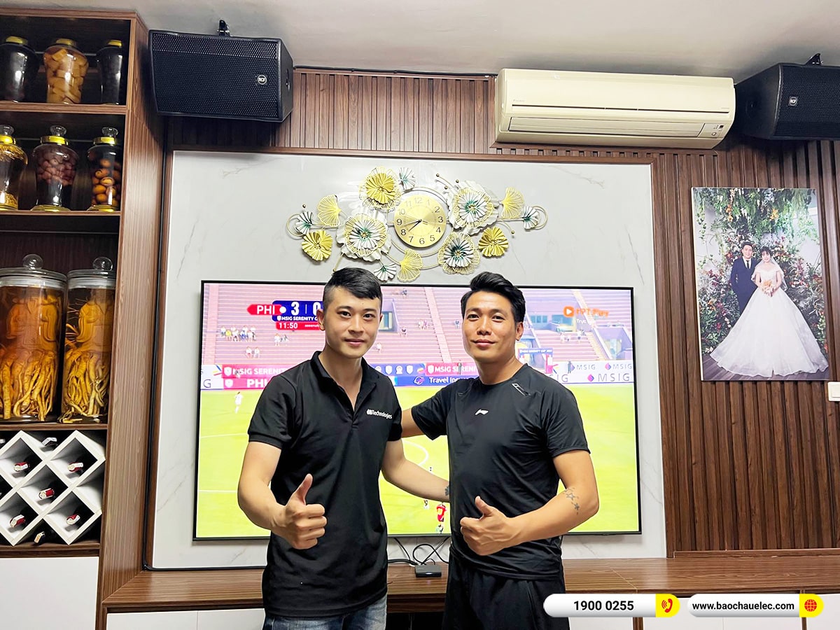 Lắp đặt dàn karaoke RCF hơn 119tr cho anh Thắng tại Hà Nội