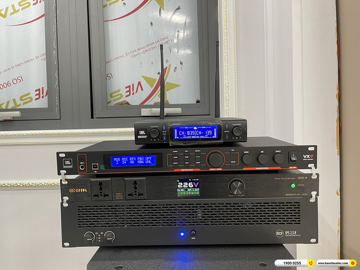 Lắp đặt d&agrave;n karaoke RCF hơn 130tr cho anh Thịnh tại H&agrave; Nội 