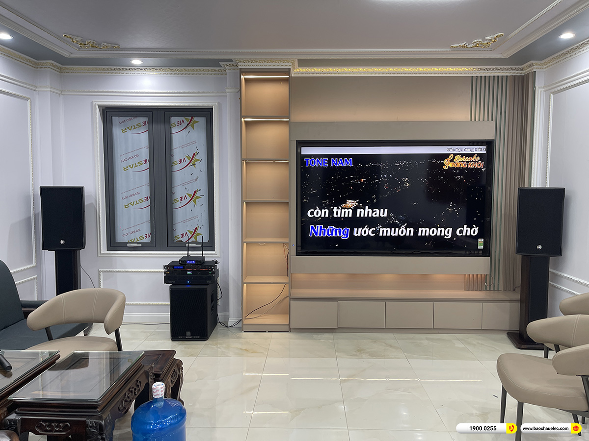 Lắp đặt d&agrave;n karaoke RCF hơn 130tr cho anh Thịnh tại H&agrave; Nội 