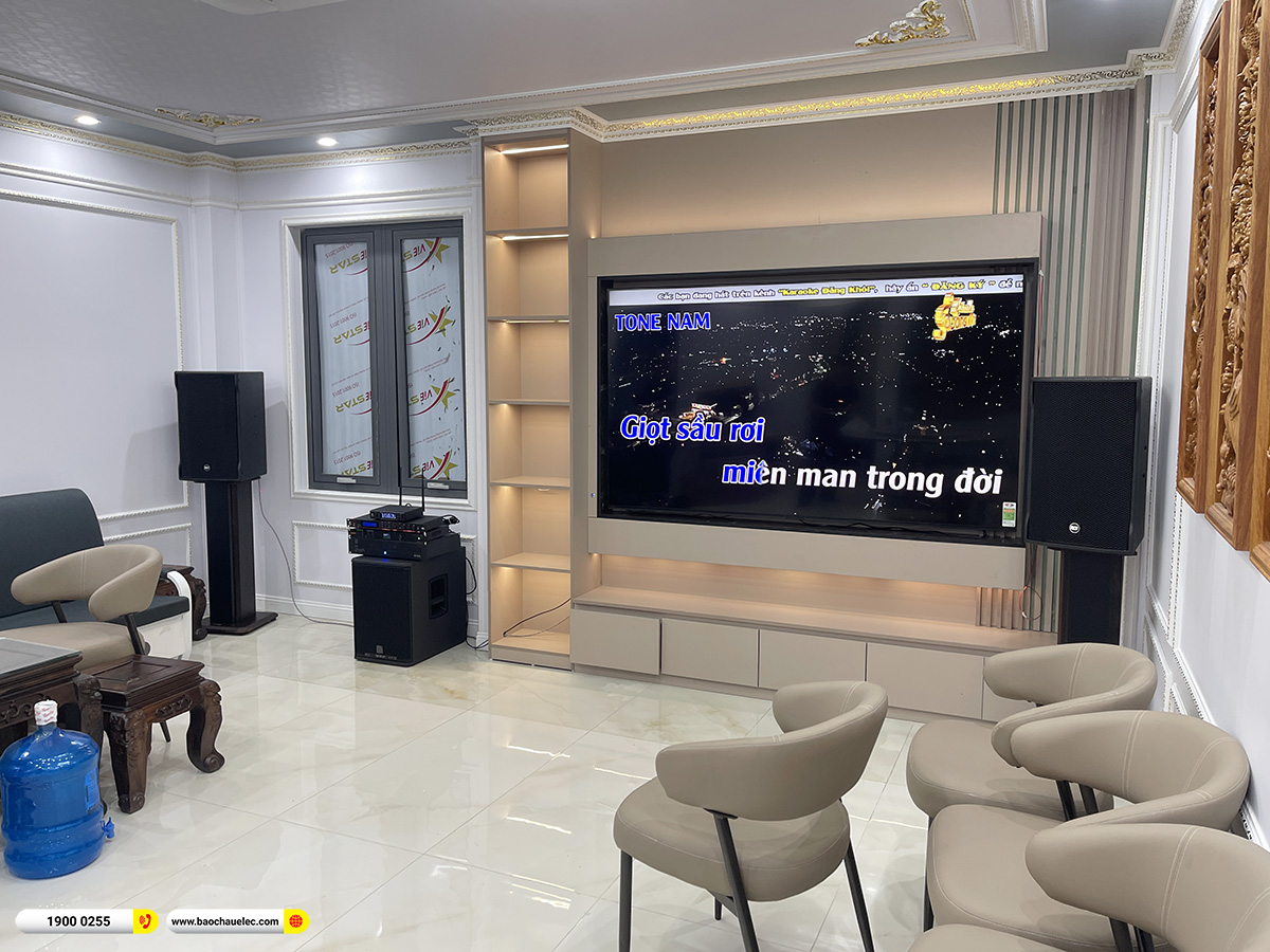 Lắp đặt d&agrave;n karaoke RCF hơn 130tr cho anh Thịnh tại H&agrave; Nội 
