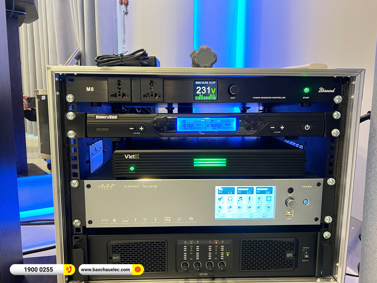 Lắp đặt dàn karaoke RCF hơn 240tr cho anh Trung tại Hà Nội 