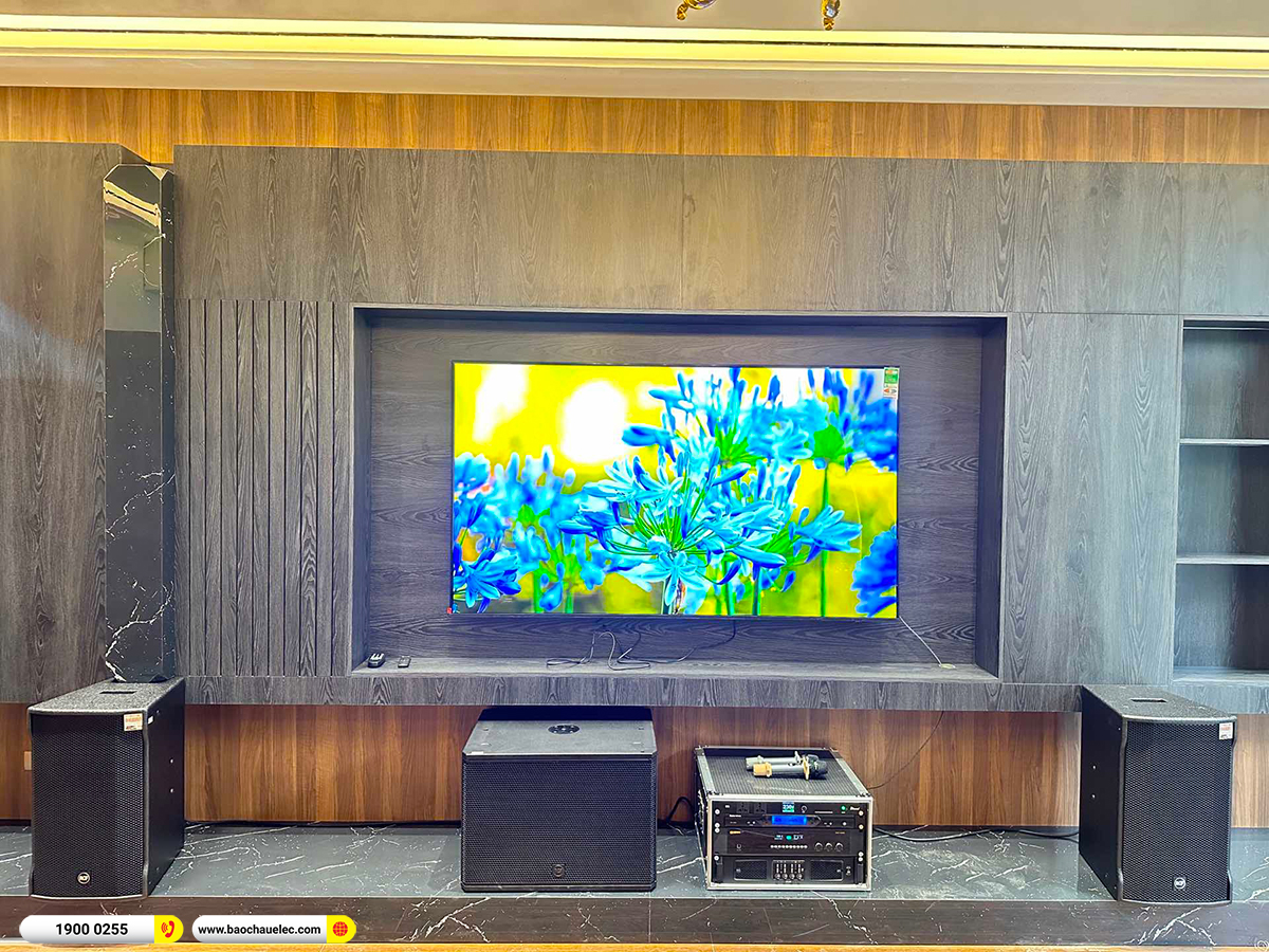 Lắp đặt dàn karaoke RCF hơn 180tr cho anh Tú tại Hà Nội