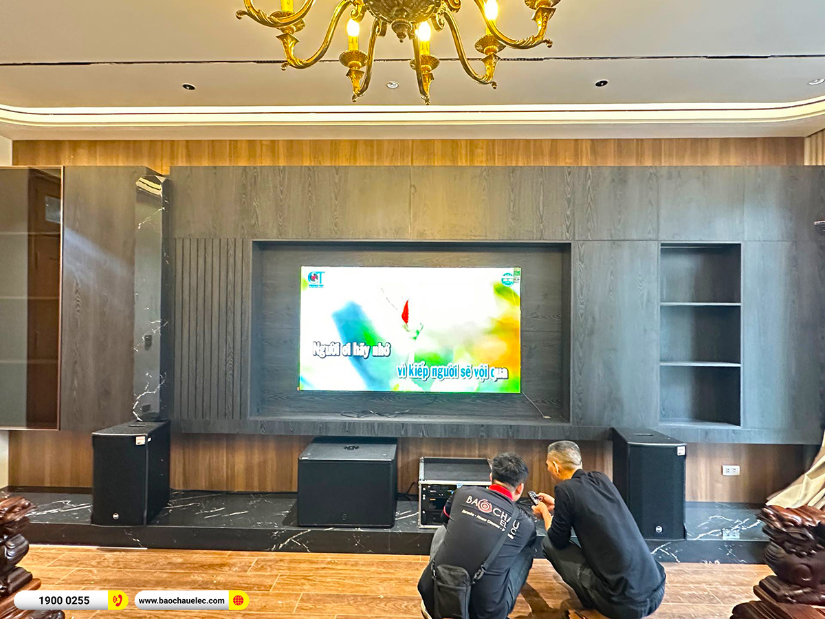 Lắp đặt dàn karaoke RCF hơn 180tr cho anh Tú tại Hà Nội