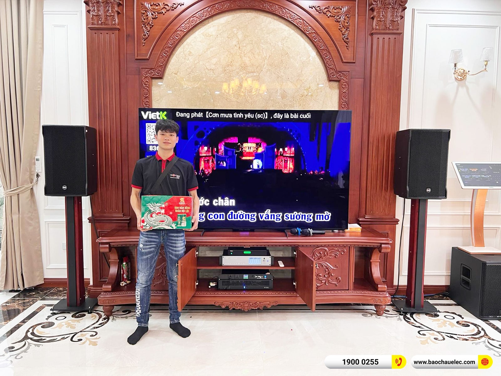 Lắp đặt dàn karaoke RCF khoảng 166tr cho anh Tuấn tại Hà Nội 