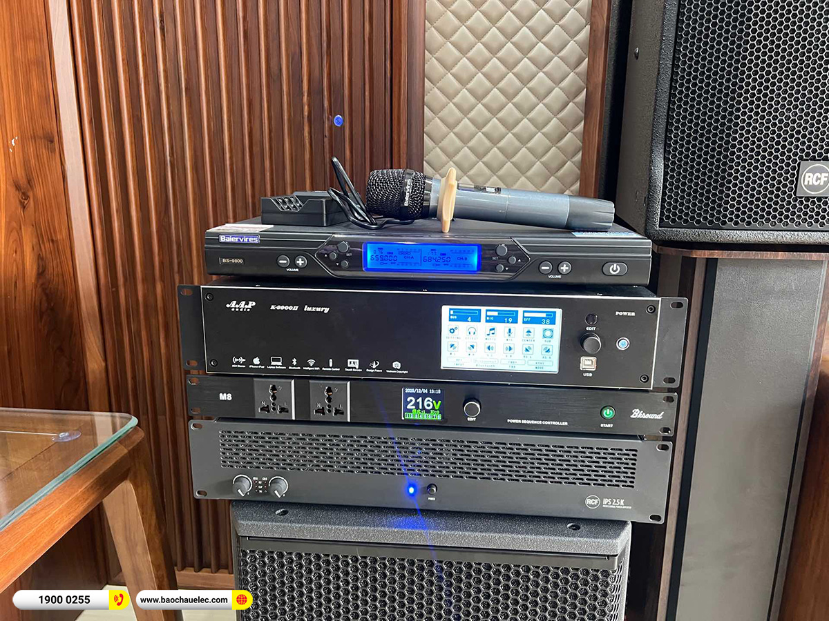 Lắp đặt dàn karaoke RCF hơn 160tr cho anh Vang tại Hà Nội