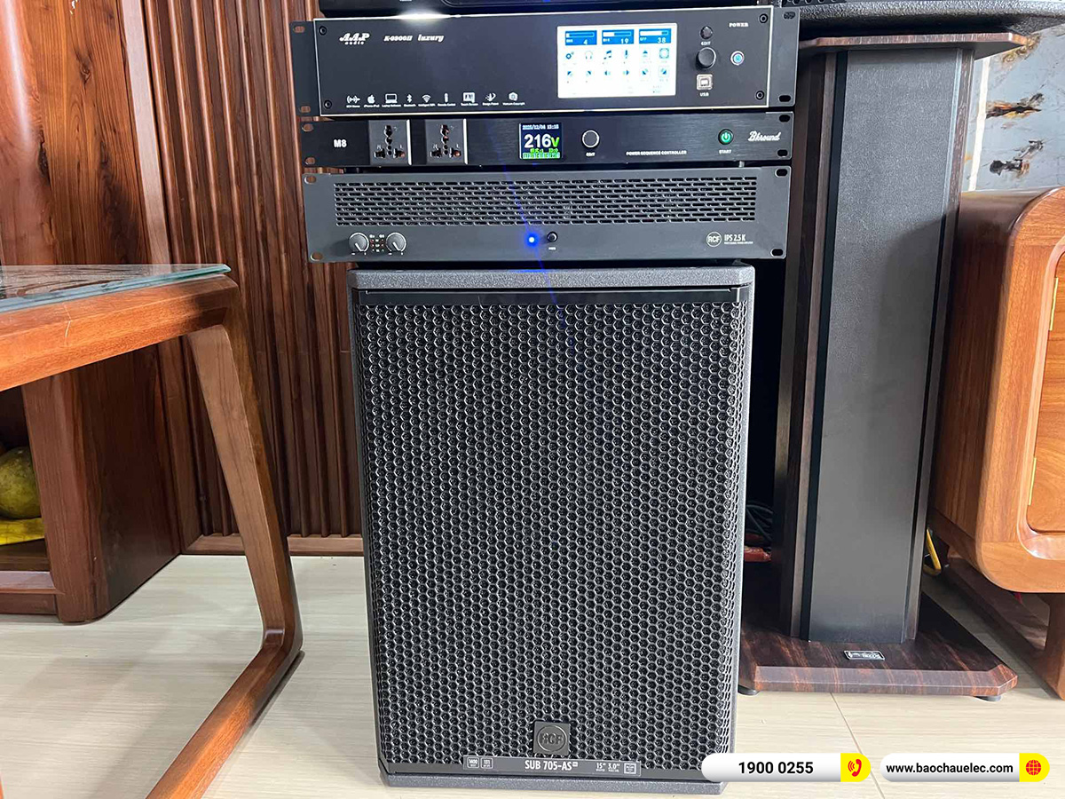 Lắp đặt dàn karaoke RCF hơn 160tr cho anh Vang tại Hà Nội