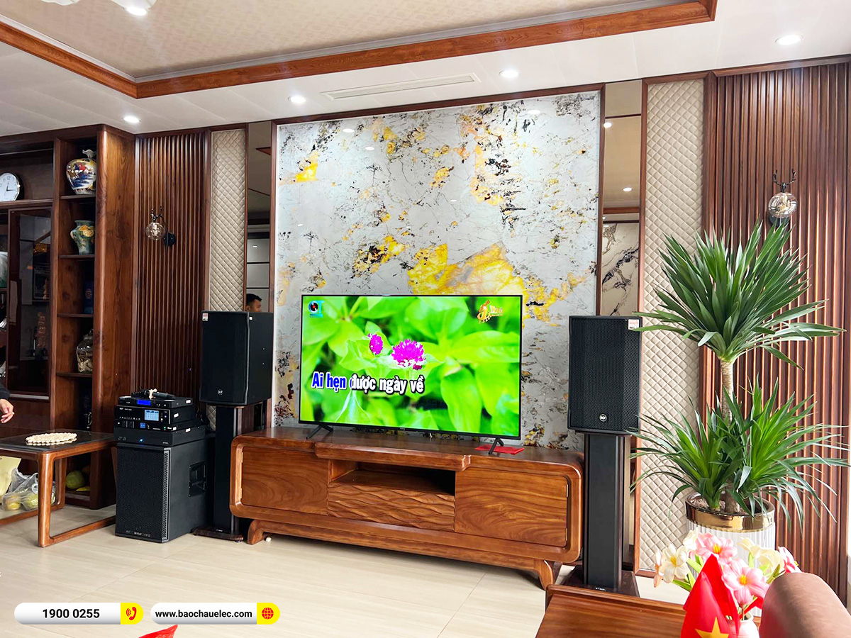 Lắp đặt dàn karaoke RCF hơn 160tr cho anh Vang tại Hà Nội