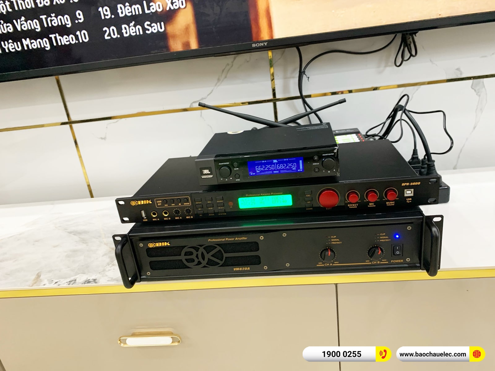 Lắp đặt dàn karaoke RCF hơn 67tr cho anh Vũ tại Quảng Nam (RCF X-Max 12, VM620A, BPR-5600, A120P, VM200) 