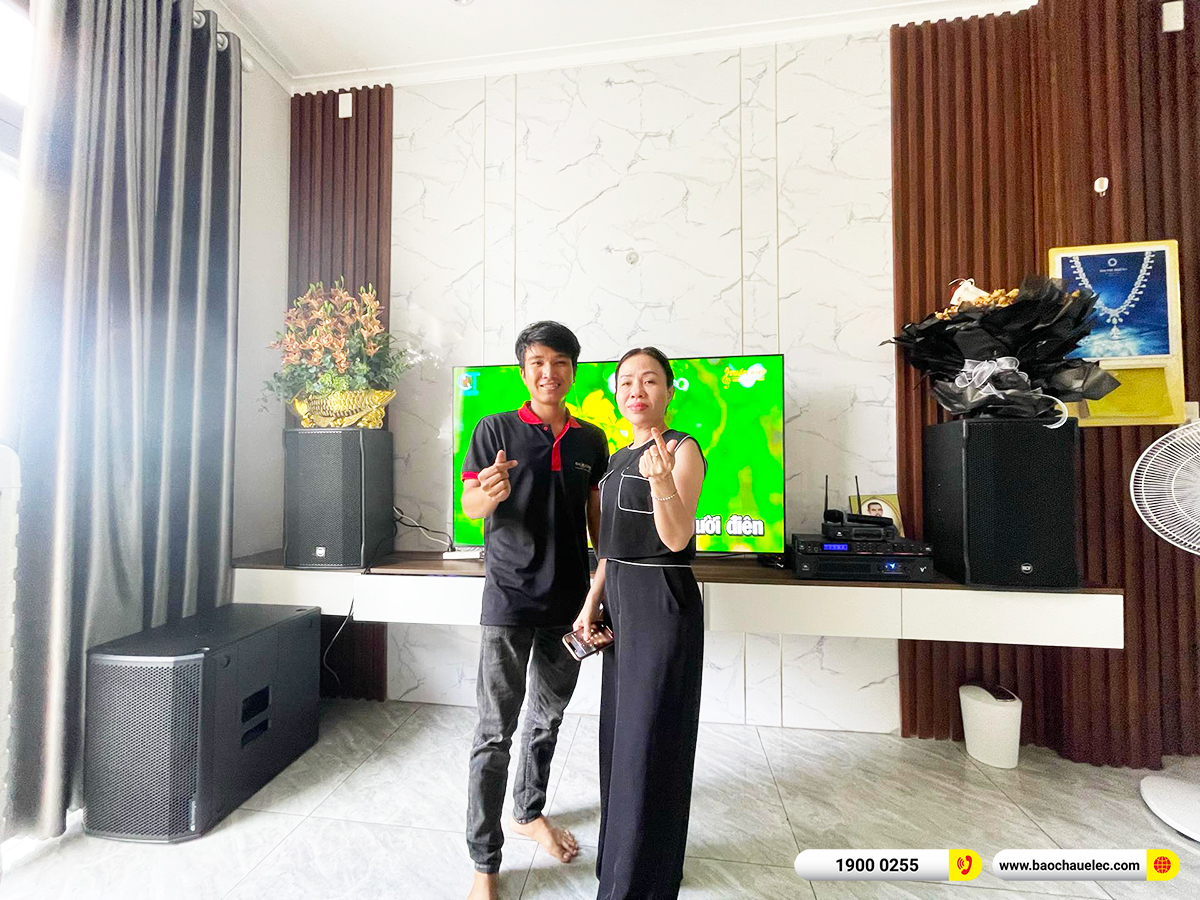 Lắp đặt d&agrave;n karaoke RCF hơn 120tr cho chị Hằng tại Đồng Nai