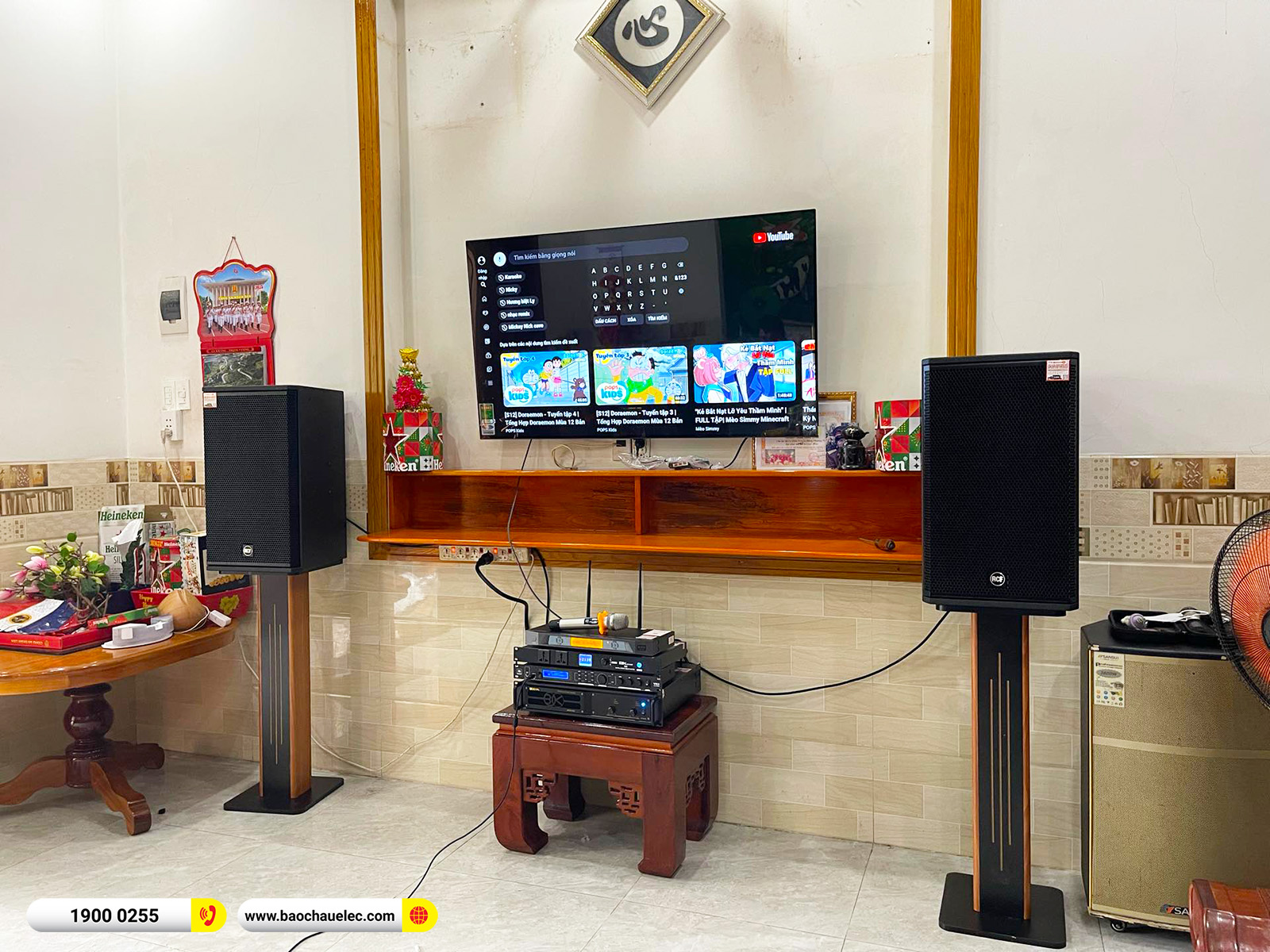 Lắp đặt dàn karaoke RCF gần 63tr cho chị Hương tại Đồng Nai