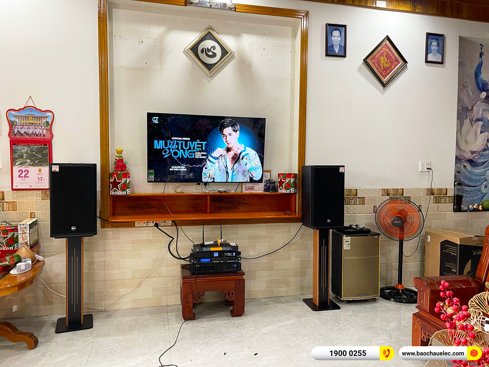 Lắp đặt dàn karaoke RCF gần 63tr cho chị Hương tại Đồng Nai