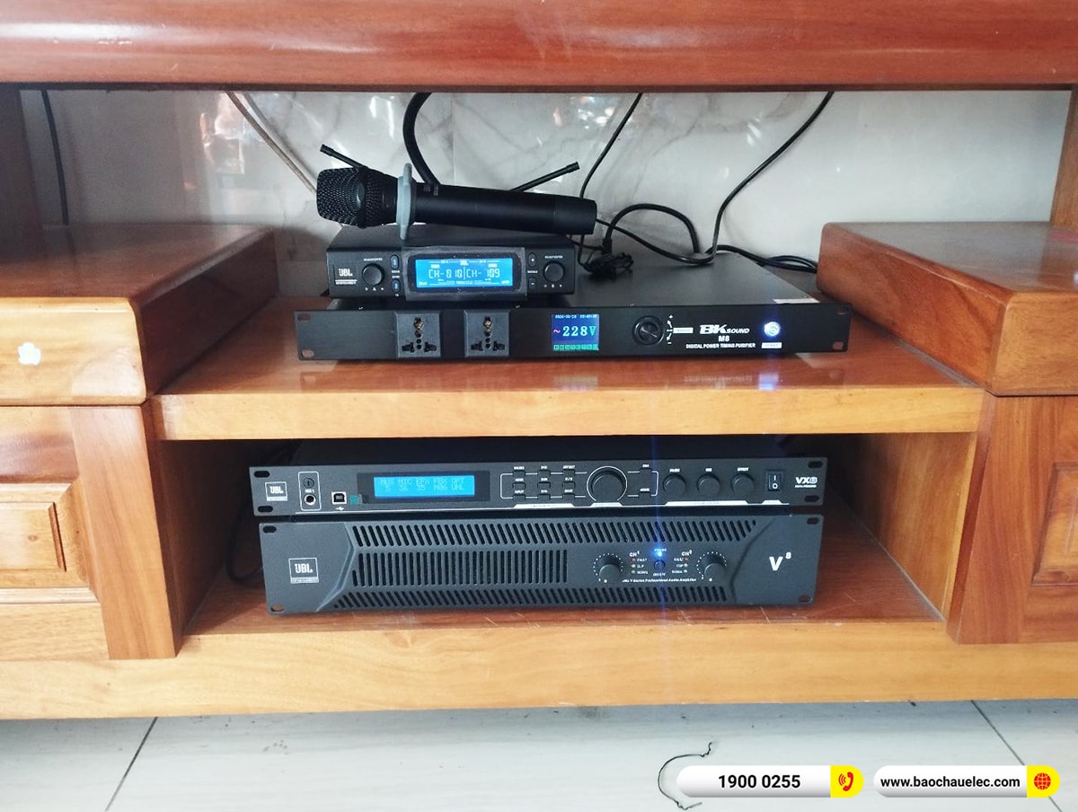 Lắp đặt dàn karaoke RCF khoảng 80tr cho chị Phương tại Đồng Nai (RCF X-MAX 12, JBL V8, JBL VX8, TS12S, VM300,…)
