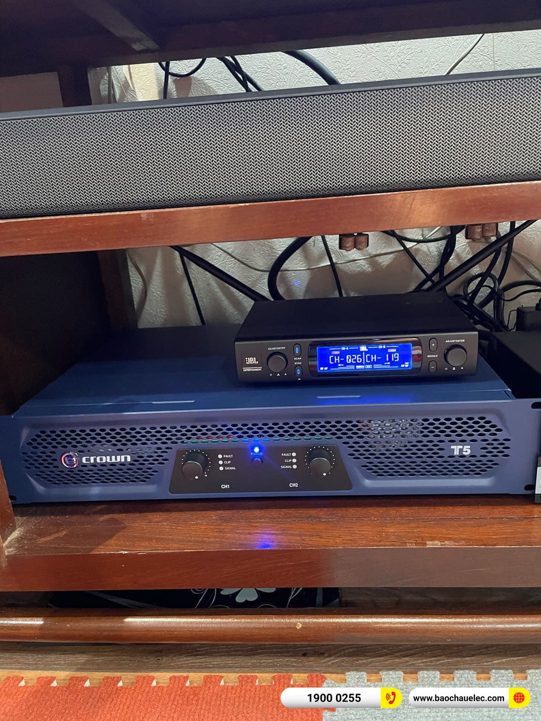 Lắp đặt d&agrave;n karaoke RCF hơn 80tr cho ch&uacute; Cường tại H&agrave; Nội 